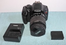Canon EOS Rebel T6 DSLR Camera w/ 18 55mm Lens Battery, Charger Tested Works