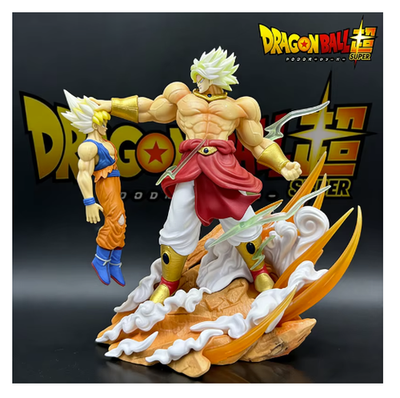 ドラゴンボール dragon ball figure プライズ 20体 Dragon Ball Broly vs Goku Figure 20cm PVC Anime Statue Toy-Nobox
