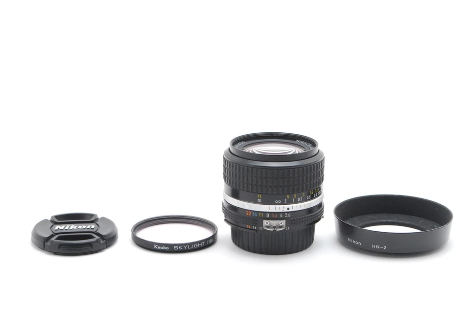 ▶︎S/N 819xxx SIC [MINT] Nikon Ai-s Ais Nikkor 24mm f2.8 Lens w/Hood From Japan - Image 2 of 4