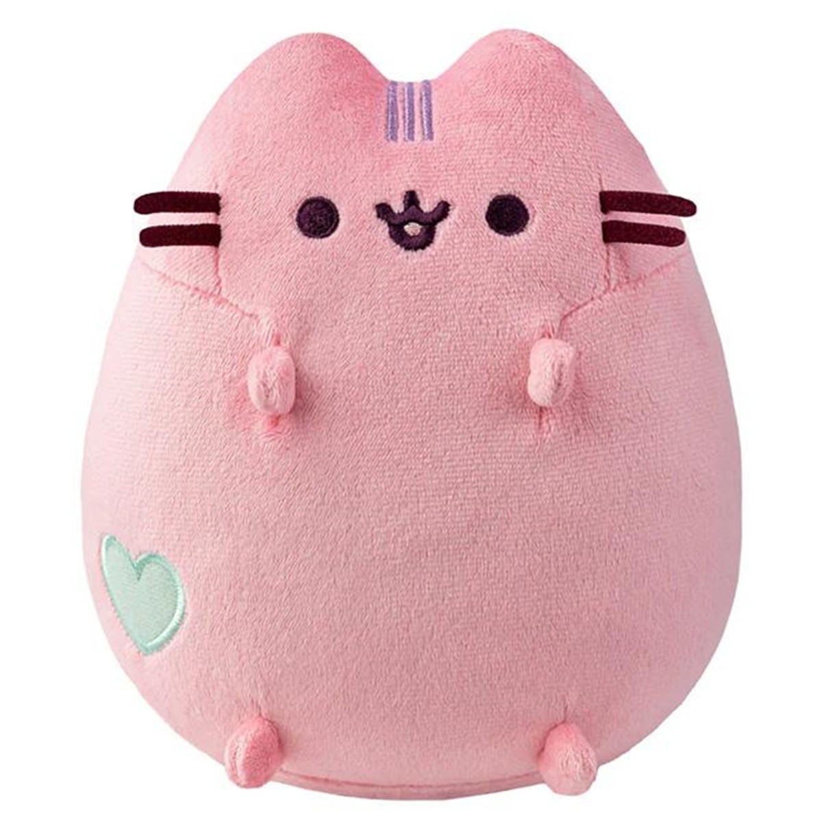 Peluche Pusheen rose de 18 cm idéale pour décorer un bureau cosy