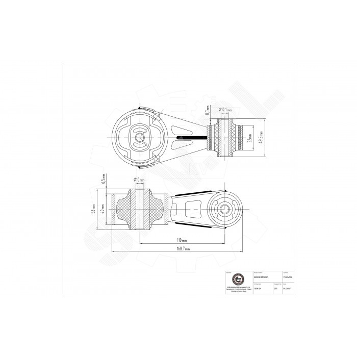 Support moteur droit 180634 pour Peugeot Expert et Citroën Jumpy