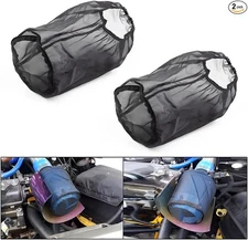 Air Filter Wrap, 2 Pcs Universal Auto Cold Air Filter Protective Dustproof Large