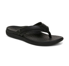 New Fashion VIONIC Men's Tide II Toe Post Sandal, Black