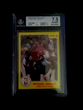 Michael Jordan 1986 Star Court Kings Rookie Basketball Card #18. BGS 7.5???. rookie card picture
