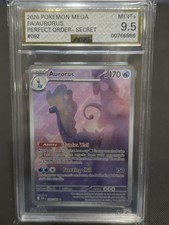 Pokémon TCG Aurorus 092/088 Me03: carta Holo Full Art ordine perfetto AGS 9,5 MINT+