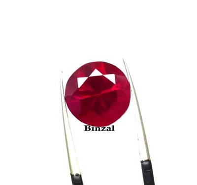Natural 9 Ct Round Red Ruby Pigeon Blood Red Color 12x12x8mm Loose Gemstone