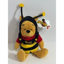 NWT Bumble Bee Costume Winnie the Pooh Plush 8" Disney Bean Bag Valentine Gift
