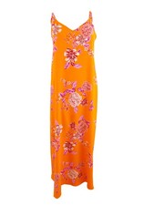 Vince Camuto Women's Rio Gardens Printed Dress (XS, Sunset Orange) 194288827357