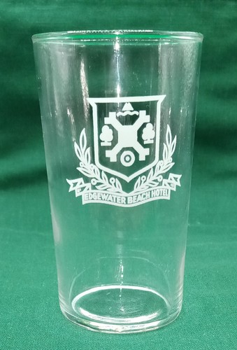 Vintage cocktai glass Edgewater Beach Hotel that was located in Chicago
