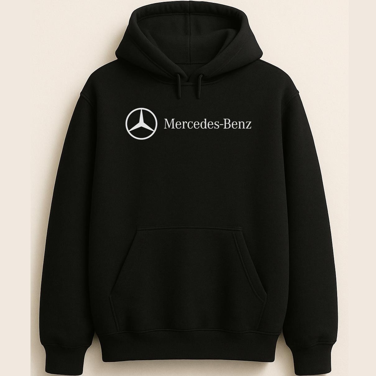 Mercedes Benz Star Symbol Sleek Motorsport Graphic Design Unisex Hoodie
