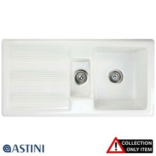 Astini Canterbury 150 1.5 Bowl Gloss White Ceramic Kitchen Sink "GRADED"