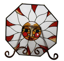 Vintage Octagon Stained Glass Window Sun Catcher