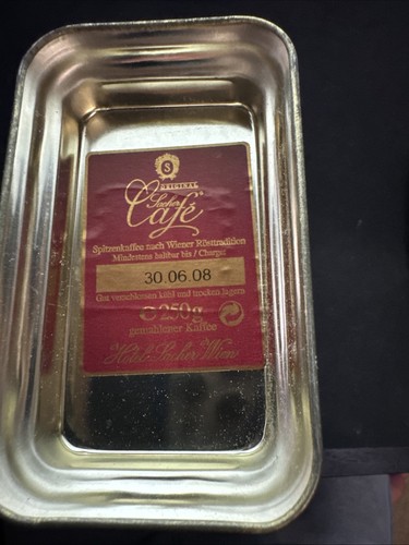 Hotel Sacher Wien French Metal Coffee Tin VINTAGE - Picture 6 of 9