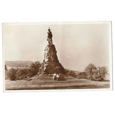 ABERFELDY Black Watch Monument, RP Postkarte von Valentine, postalisch gest. um 1950