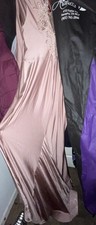 Illusion V-Neck Embroidered Lace Mermaid Long Prom Dress Dusty Rose