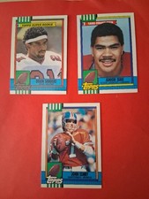 1990 DEION PRIME SANDERS JUNIOR SEAU ROOKIE CARD RC ELWAY FOOTBALL CARD HOF! ml