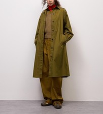 Genuine UNIQLO GU Utility Shirt Dress OLIVE WOMEN asia size