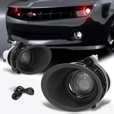 PM PERFORMOTOR Front Bumper Projector Fog Lights+Bezel+Switch Compatible with
