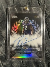 2025 Topps Chrome Ray Lewis Hall of Chrome Auto Black /10 - Ravens