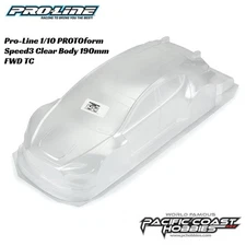 Pro-Line 1/10 PROTOform Speed3 Clear Body 190mm Touring Car
