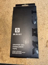 Masi Gripper Gel Handlebar Tape- Black With Plugs