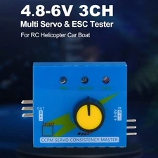3-Mode Servo Tester Metal Steering Gear Tester Motor ESC Test For RC Helicopter