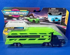 New GREEN MINI VEHICLE HAULER Micro Machines SERIES 1 Vehicles EXCLUSIVE TRUCK
