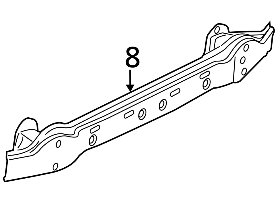 (SOLO RECOGIDA LOCAL) Refuerzo de parachoques trasero compatible con BMW 640i 2032364 12-19 Foto 3 de 3
