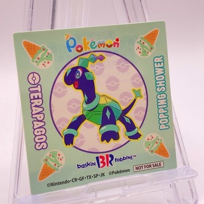 Terapagos Pokemon Baskin-Robbins 31 Ice Cream Limited Sticker unbenutzt