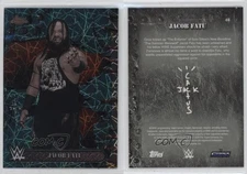 2025 Topps Chrome WWE x Cactus Jack Teal Laser Refractor /175 Jacob Fatu #48