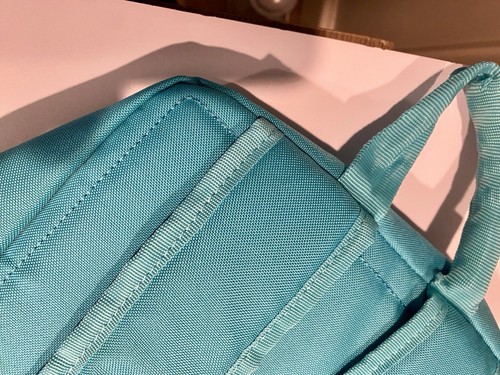 Lego Stein Rucksack - blau mit gelbem Innenraum - Schule Freizeit - Bild 21 von 24