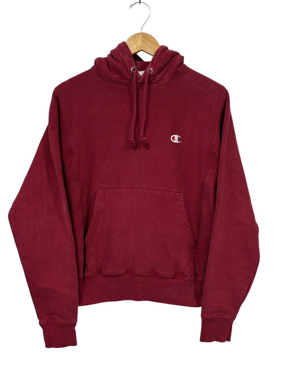 Champion Reverse Weave Maroon Pullover Hoodie Siz… - image 1