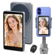 Selfie Monitor Screen iPhone Android, Back Monitor with Bluetooth Remote, W...
