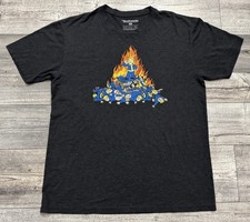 Fallout Nuclear Winter Shirt Mens Large Game Tee Bethesda 2019 Vault Boy Fire