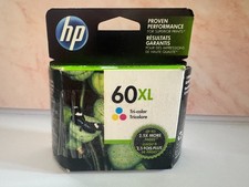 Genuine OEM HP 60XL Tri Color High Yield Ink Cartridge EXPIRED DEC 2017 OPEN BOX