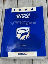 1996 Dodge Viper GTS Coupe Genuine Factory Repair Shop Service Manual Chrysler