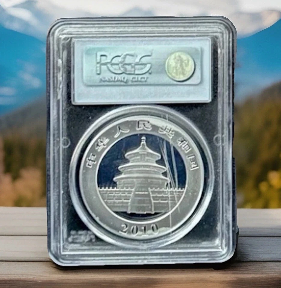 2010 SILVER PANDA MS69 Graded By PCGS - Image 2 of 3