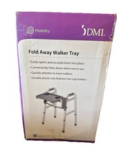 DMI Mobility Fold Away Walker Tray Table Fits Most NIB SEALED 16"X12" CLIP ON