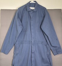 Vintage Red Kap Coveralls Mens 46 Long Blue Mechanic Jumpsuit Made In USA Cotton