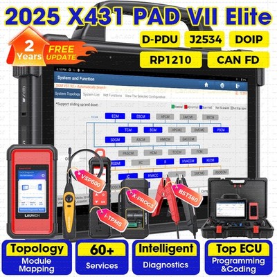 2025 LAUNCH X431 PAD VII ELITE X-prog3 PAD 7 PRO Diagnostic Scan Key Programming