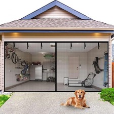 Magnetic Garage Door Screen 16 X 7ft For 2 Cars Heavy-duty Garage Net Fiberglass Magnetic Garage Door Screen 16 X 7ft For 2 Cars Heavy-duty Garage Net Fiberglass