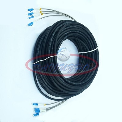 5M Field Outdoor Fiber Cable LC-LC 4   9/125 SingleMode Fiber Patch Cord #lk