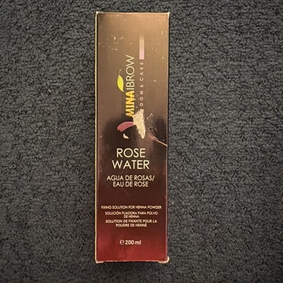 Mina Ibrow Rose Water Fixing Solution &Dark Brown Neutral Henna To 30 Applicatio