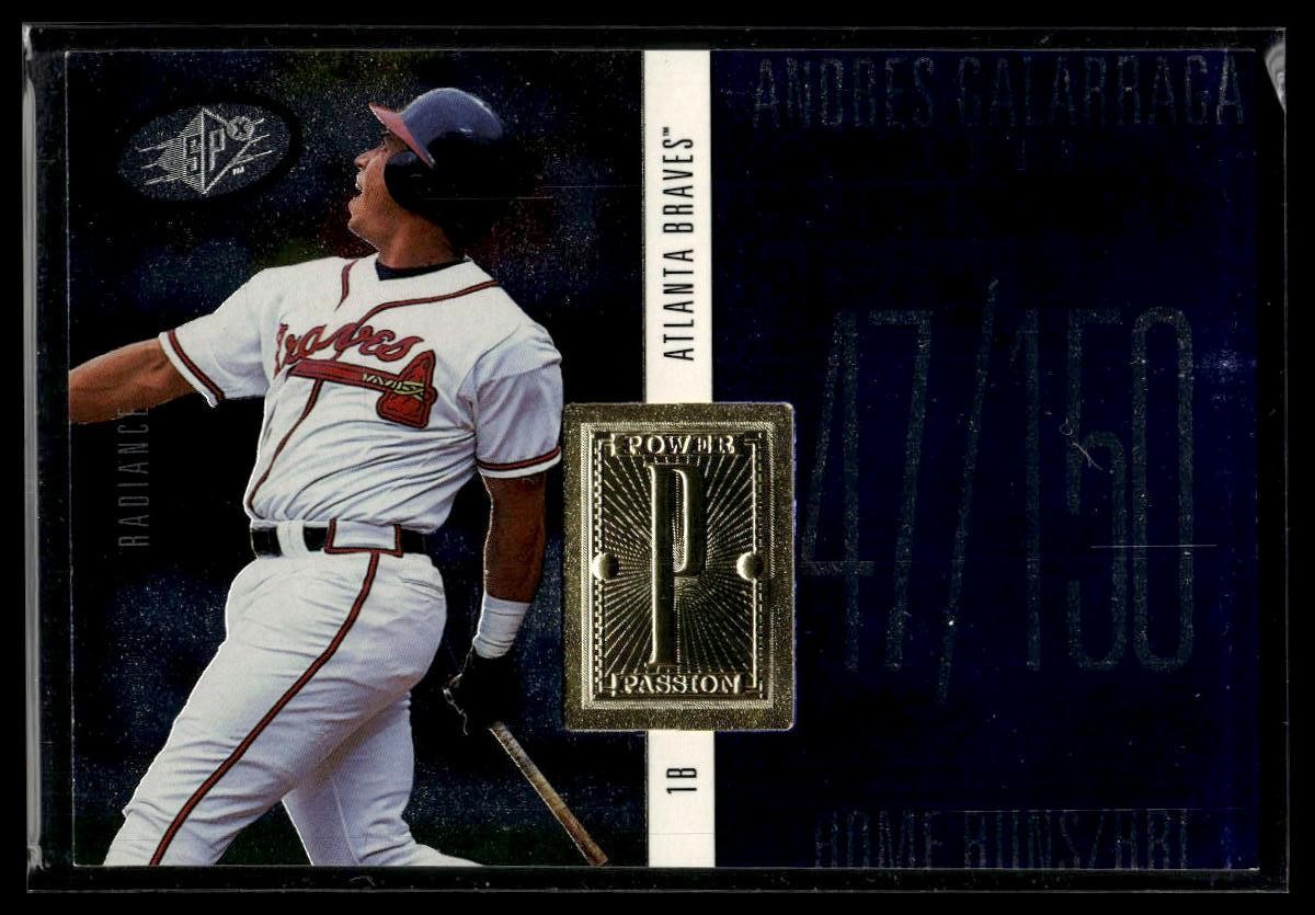 1998 SPx Finite #227 Andres Galarraga Radiance #/3500 SN