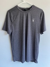 Spyder Active Performance T-Shirt - Dark Gray Size Medium Men's SPM217R2