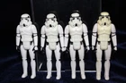 Lot Of 4 Vintage Kenner 1977 Star Wars Imperial Stormtrooper Action Figure
