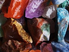 3000 Carat Lots of Natural Tumble Rough  a Very Nice FREE Faceted Gemstone