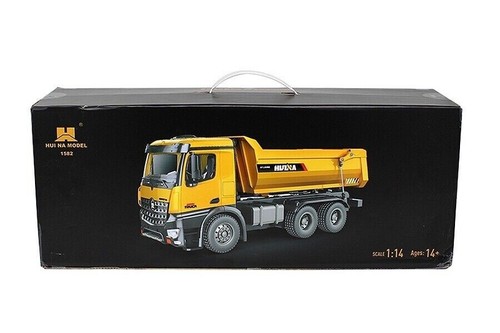 Huina RC Dump Tipper Truck 2.4G 10CH w/Lights & Sound Die Cast Cab Dumper 1582 - Picture 6 of 14