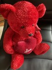 Vintage Russ International Plush Red Chenille Valentines Love Heart Teddy Bear  — photo 5