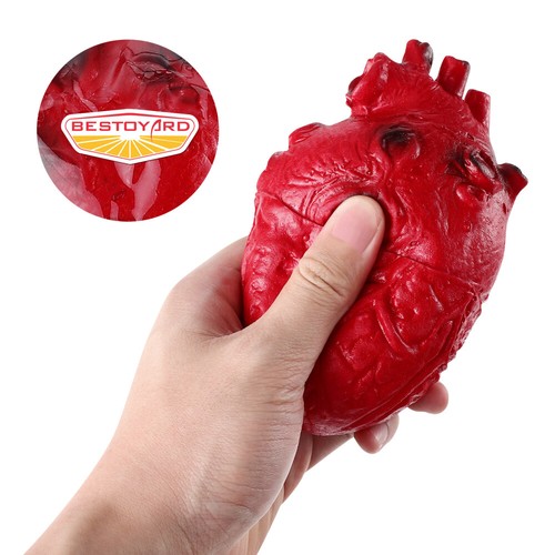 Creepy Fake Heart Halloween Prop Realistic Body Parts for Fun - Bild 7 von 11